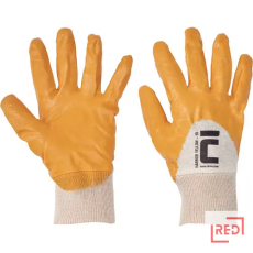 CERV HARRIER sárga mártott nitril kesztyű