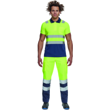 Cerva CADIZ HV galléros póló (sárga/navy, XXL) munkaruha