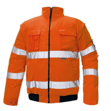 Cerva Clovelly Pilot Láthatósági Téli Dzseki HV Narancssárga - 4XL láthatósági ruházat
