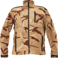 Cerva CRV Crambe Terepes Softshell Munkáskabát Terepmintás Bézs
