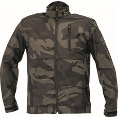 Cerva CRV Crambe Terepes Softshell Munkáskabát Terepmintás Zöld - 3XL