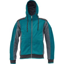 Cerva Dayboro kapucnis pulóver petrol kék színben munkaruha