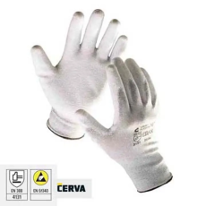Cerva FLICKER ESD mártott PU kesztyű