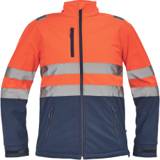 Cerva Granada Softshell kabát narancs-navy színben