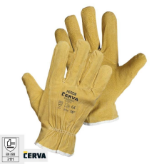 Cerva HERON Munkavédelmi bőrkesztyű 9/L