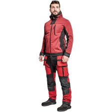 Cerva HUYER SOFTSHELL kabát (barna/fekete, 3XL) munkaruha