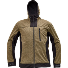 Cerva HUYER SOFTSHELL kabát (barna/fekete, S) munkaruha