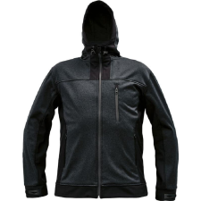 Cerva HUYER SOFTSHELL kabát (fekete, XL) munkaruha