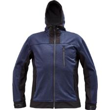Cerva HUYER SOFTSHELL kabát (sötétkék/fekete, XS) munkaruha