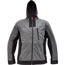 Cerva HUYER SOFTSHELL kabát (sötétszürke/fekete, L) munkaruha
