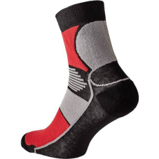 Cerva Knoxfield Basic Munkás Zokni Fekete/Piros - 43-44