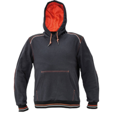 Cerva Knoxfield Hoodie pulóver szürke-piros színben