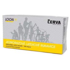 Cerva LOON latex kesztyű púderes 100 db
