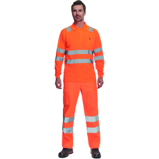Cerva LUGO HV póló hosszú ujjú (narancssárga, 5XL)