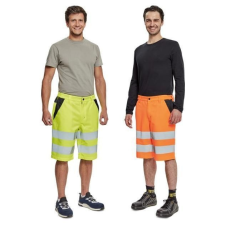 Cerva MAX VIVO HV férfi HI-VIS rövidnadrág - sárga/narancs láthatósági ruházat