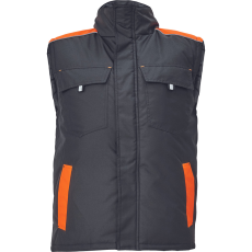 Cerva Max Vivo Munkás Mellény Fekete/Narancssárga - 4XL