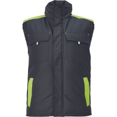 Cerva Max Vivo Munkás Mellény Fekete/Sárga - 4XL