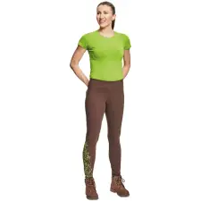Cerva Női leggings YOWIE NEW - Barna / zöld - XXXL női póló