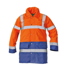 Cerva Sefton Vízálló Láthatósági Télikabát HV Narancssárga/Kék - XL láthatósági ruházat