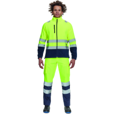 Cerva Sevilla HV polár pulóver sárga-navy színben munkaruha