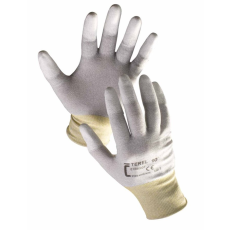 Cerva TEREL nylon PU antisztatikus kesztyű (szürke*, 7)
