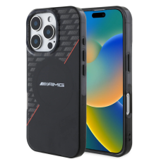 Cg mobile AMG Rhombs MagSafe tok iPhone 16 - fekete/piros tok és táska