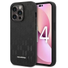 Cg mobile Apple iPhone 14 Pro, Műanyag hátlap védőtok, bőrhatású hátlap, Monogram minta, Karl Lagerfeld Saffiano Mono Metal Logo, fekete (XP127219)