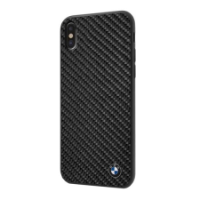 Cg mobile BMW SIGNature műanyag telefonvédő ( Apple iPhone XS 5.8 szilikon keret, karbon minta) fekete tok és táska