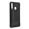 Cg mobile Defender műanyag telefonvédő (ütésállóság, légpárnás sarok, szilikon belső, fémhatás) FEKETE