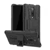 Cg mobile Defender műanyag telefonvédő (ütésállóság, szilikon belső, kitámasztó, autógumi) FEKETE