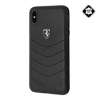 Cg mobile Ferrari Scuderia műanyag telefonvédő (valódi bőr hátlap) FEKETE | FEHQUHCI64BK