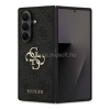 Cg mobile GUESS 4G BIG LOGO szilikon telefonvédő (ütésállóság, bőr hatású hátlap) FEKETE (GUHCZFD74GMGGR)
