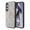 Cg mobile GUESS 4G BIG LOGO szilikon telefonvédő (ütésállóság, bőr hatású hátlap) RÓZSASZÍN Samsung Galaxy S25 (SM-S931)