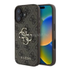 Cg mobile GUESS 4G BIG LOGO szilikon telefonvédő (ütésállóság, bőr hatású hátlap) SÖTÉTBARNA (GUHCP16M4GMGBR)