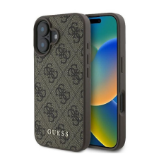 Cg mobile Guess 4G Classic Apple iPhone 16 Plus hátlap tok, barna (3666339346010) tok és táska