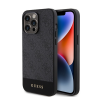 Cg mobile GUESS 4G STRIPE műanyag telefonvédő (textil hátlap, MagSafe) FEKETE Apple iPhone 15 Pro Max