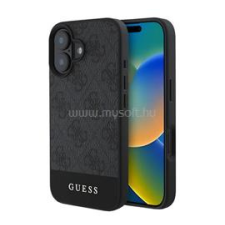 Cg mobile GUESS 4G STRIPE műanyag telefonvédő (textil hátlap) SÖTÉTSZÜRKE (GUHCP16MG4GLGR) tok és táska