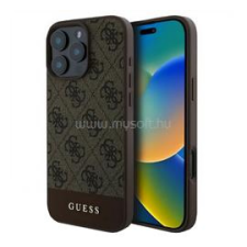 Cg mobile GUESS 4G STRIPE műanyag telefonvédő (textil hátlap) VILÁGOSBARNA (GUHCP16LG4GLBR) tok és táska