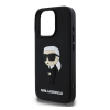 Cg mobile KARL LAGERFELD 3D RUBBER IKONIK szilikon telefonvédő (ütésállóság, 3D) FEKETE Apple iPhone 16 Pro Max