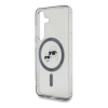 Cg mobile KARL LAGERFELD BUTTON KARL & CHOUPETTE HEADS PRINTED LOGO szilikon telefonvédő (ütésállóság, kameravédő, MagSafe) FEKETE Samsung Galaxy S25 (SM-S931) (KLHMS25SHLSKCK) (KLHMS25SHLSKCK)