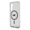 Cg mobile KARL LAGERFELD BUTTON KARL HEAD PRINTED LOGO MAGSAFE szilikon telefonvédő (ütésállóság, MagSafe) FEKETE Samsung Galaxy S25 (SM-S931) (KLHMS25SHLSKIK) (KLHMS25SHLSKIK)