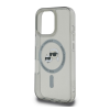 Cg mobile KARL LAGERFELD IML K&CH HEADS METAL FRAME MAGSAFE szilikon telefonvédő (ütésállóság, kameravédő, MagSafe) FEKETE Apple iPhone 16 Pro