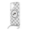Cg mobile KARL LAGERFELD IML MONOGRAM CROSSBODY K&CH HEADS MAGSAFE szilikon telefonvédő (ütésállóság, MagSafe, nyakpánt) ÁTLÁTSZÓ (KLHMP16SHCKCKLCT)
