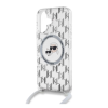 Cg mobile KARL LAGERFELD IML MONOGRAM CROSSBODY K&CH HEADS MAGSAFE szilikon telefonvédő (ütésállóság. MagSafe. nyakpánt) ÁTLÁTSZÓ