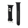 Cg mobile Karl Lagerfeld Karl Head NFT Pótszíj Apple Watch 42/44/45/46/49mm nagy fekete (KLAWLSLKNK)