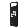 Cg mobile KARL LAGERFELD LIQUID SILICONE DOUBLE HEADS MAGSAFE szilikon telefonvédő (ütésállóság, MagSafe) FEKETE Apple iPhone 17 Pro Max (KLHMP17XSKCHPPLK) (KLHMP17XSKCHPPLK)