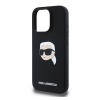 Cg mobile KARL LAGERFELD LIQUID SILICONE KARL HEAD MAGSAFE szilikon telefonvédő (ütésállóság, MagSafe) FEKETE Apple iPhone 16 Pro Max