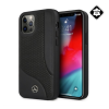 Cg mobile MERCEDES-BENZ LEATHER PERFORATED műanyag telefonvédő (valódi bőr hátlap, lyukacsos) FEKETE Apple iPhone 12 Pro Max (MEHCP12LCDOBK) (MEHCP12LCDOBK)