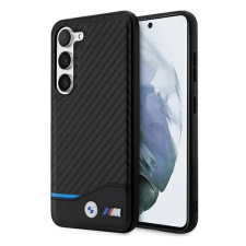 Cg mobile Samsung S23 Plus BMW LEATHER CARBON műanyag telefonvédő karbon minta FEKETE tok és táska