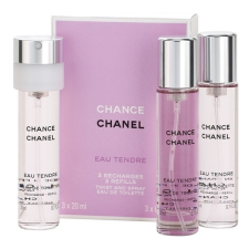 Chanel Chance Eau Tendre Eau de Toilette, 3 x 20ml (3 x náplň), női parfüm és kölni